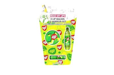 Read My Lips 7UP 3 Piece Lip Balm and Mirror Set