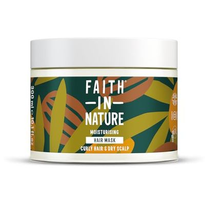 Faith In Nature, Masque Capillaire Naturel Karité & Argan Faith In Nature, Nourissant, Vegan & Cruelty Free, Sans Parabènes & SLES, Pour Cheveux Secs à Très Secs, 300ml