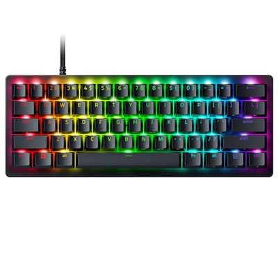 Razer Huntsman V3 Pro Mini (Switches Analog) - Clavier Gamer Optique 60% - Razer Snap Tap & Déclenchement Rapide (Switches Analogiques réglables de 0,1 à 4,0mm) Clavier-US QWERTY | Noir