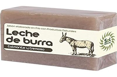 SOLNATURAL JABON DE Leche DE BURRA 100 g, Estándar, Único