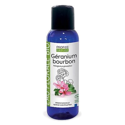 Hydrolat de Géranium Bourbon Bio - Pelargonium graveolens flower - Origine France - 100 ml - PROPOS'NATURE