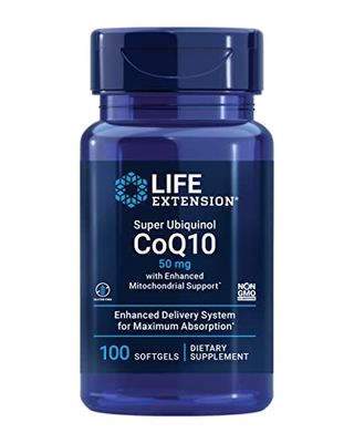 Super Ubiquinol CoQ10 with Enhanced Mitochondrial Support, 50mg - 100 softgels