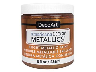 DecoArt Americana Décor Metallic Jar of Paint, Acrylic, Bronze, 236 ml (Pack of 1)