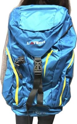 Multipocket sportrugzak voor trekking, inhoud 35 liter, blauw, 59x39,5 cm
