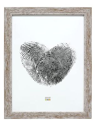 Cadre Photo Peint en Beige avec biseau Assorti Taille Image 40,0 x60,0 cm;