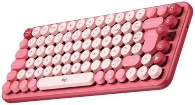 Logitech POP Keys Tastiera Meccanica Wireless con Tasti Emoji Personalizzabili, Layout Francese AZERTY - Heartbreaker