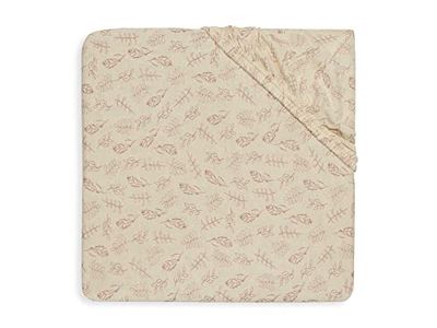 Jollein Drap-Housse Parc Jersey 75 x 95cm, Prairie Bois de rose