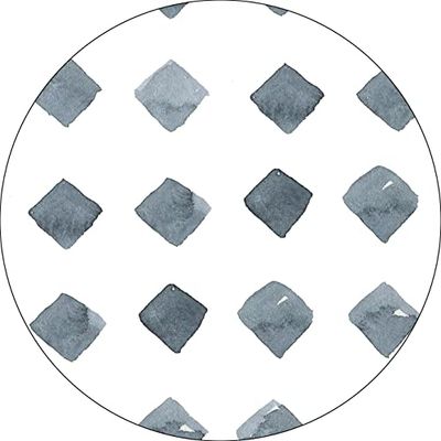 Bonateks, Tappetino per mouse rotondo con stampa digitale, base antiscivolo, per ufficio e casa, diametro: 22 cm