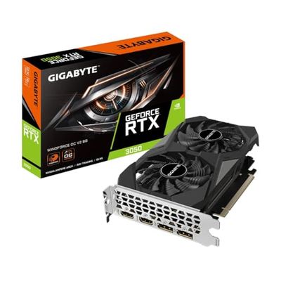 Gigabyte GeForce RTX 3050 WINDFORCE V2 OC 6GB GDDR6 Graphics Card