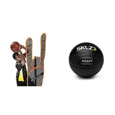 SKLZ D-Man Basketball Sagoma per La Simulazione dell'Avversario & Control Training Pallacanestro, Migliora Il Dribbling e Il Controllo della Palla, Pallone da Pallacanestro, Nero, 1,35 kg