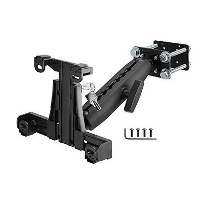 ARKON Mounts - Forklift Locking Tablet Mount with 8.5-inch Shaft Arm Adjustable Flexibility Effortless Installation Engineered for Warehouse Vehicles Fits iPad and Samsung Tablets