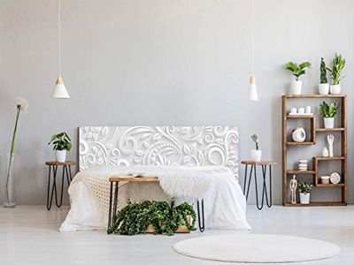 Oedim Łóżko z PCW, z nadrukiem, białe, 115 x 60 cm, dostępne w różnych rozmiarach, lekkie, eleganckie, wytrzymałe i ekonomiczne.