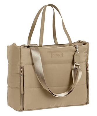 MOOS SAFTA-Bolso con Bolsillo para Portatil 14,1' Capsula Acolchado Camel 54x31x17cm, Color Mulicolor (642287293), Unisex niños, Talla única