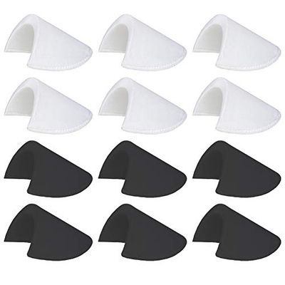 Lot de 6 paires de coussinets d'épaule en mousse pour blazer, t-shirt, vêtements 1,27 cm