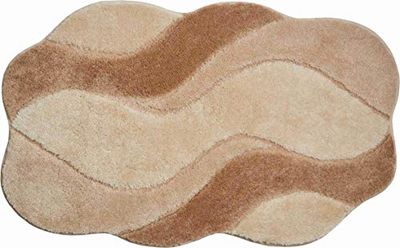 Grund Tapis de Bain, Ultra Doux et Absorbant, Antidérapant, 5 Ans de Garantie, Carmen, Tapis de Bain 70x120 cm, Beige