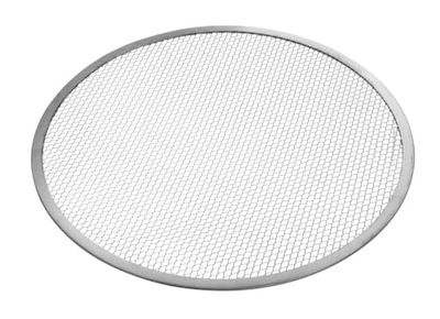 HENDI Base Bandeja Rejilla Malla Pizza, Rejilla redonda para hornear pizzas uniformemente, más crujientes, Bandeja redonda de malla para pizzas, horno, Diámetro 330 mm, Aluminio