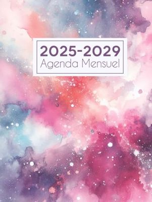 Agenda Mensuel 2025-2029: 5 ans Du 1 janvier 2025 jusqu'a le 31 Décember 2029