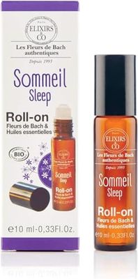 Elixirs & Co - Roll-on aux Fleurs de Bach & Huiles Essentielles - Sommeil - Les Fleurs de Bach - Bien être - Détente - Vegan - Bio - 100% Naturell - Made in France - 10ml