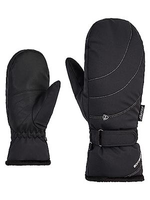 Ziener KAHLIA - Guanti da sci da donna, per sport invernali, Primaloft, fodera in peluche, nero, 7