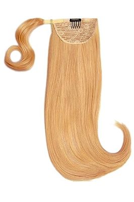 Luxury Gold 22'' 120g Human Hair Pony -18/24 Caramel Blonde