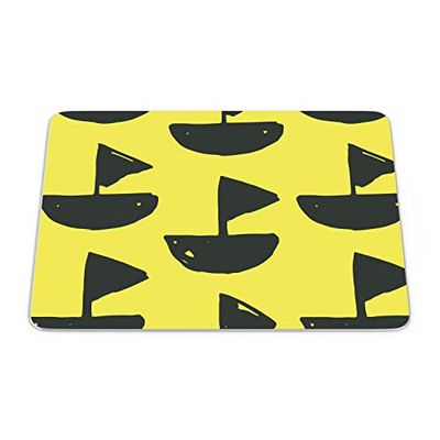 Bonamaison, Tappetino per mouse rettangolare, con stampa digitale, antiscivolo, per ufficio e casa, dimensioni: 22 x 18 cm