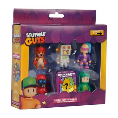 Bizak Stumble Guys Pack de 6 Figuras de acción épicas, Personajes para coleccionar, Licencia Oficial del Videojuego de derribos, Adultos Fans y niños y niñas +8 años (64112260-2)