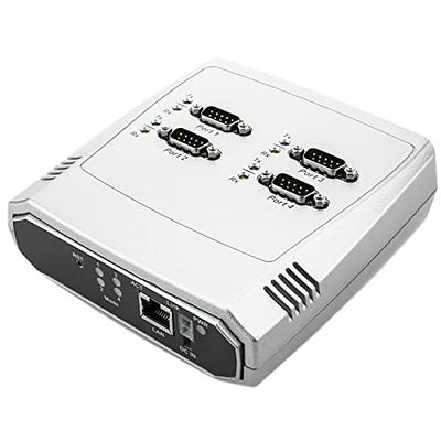 BeMatik - Seriële server 4 x RS232 RS422 RS485 naar Ethernet TCP IP UDP RJ45 10/100 Mbps NCOM-413
