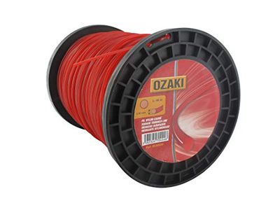 OZAKI - Bobina di filo di nylon quadrato, lunghezza 240 m, diametro 3,00 mm, materiale vergine, alta durata, ottima tenuta all'occhio