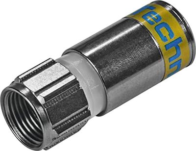 TechniSat Lot de 20 fiches F à Compression 4.9 - Fiche F de qualité supérieure pour câble coaxial, câble d'antenne, câble Satellite, étanche et résistant aux intempéries