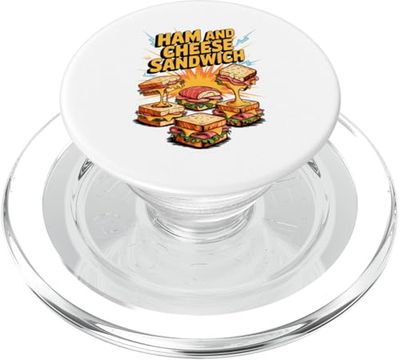 90s Vintage Ham And Cheese Sandwich Sandwiches PopSockets PopGrip para MagSafe