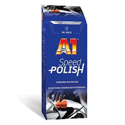 Dr. Wack – A1 Speed Polish – Nova fórmula de 500 ml I brilhante de carro premium com cera de carnaúba I Melhor proteção e brilho I adequado para todos os vernizes I cuidado do carro de alta qualidade