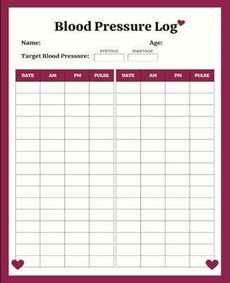 Simple Hight Blood Pressure Log Book Daily Records 7.5 x 9.25 100 Pages: Mastering Hypertension Monitoring and Controlling Track and Monitor Your Readings Easy