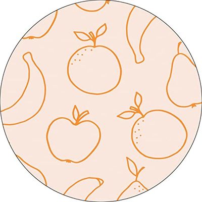 Bonateks, Ronde digitaal bedrukte muismat, antislip onderkant, voor kantoor en thuis, diameter: 22 cm