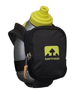 Nathan Quick Shot Plus unisex utomhus handhållen vätskeflaska tillgänglig i svart – 300 ml