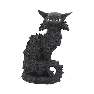 Nemesis Now Salem Häxa Bekant Kattstatyett 32,5 cm, Harts, Svart, Häxans Figur, Kattprydnad, Häxhantverksdekor, Gjuten i Finaste Harts, Skickligt Handmålad