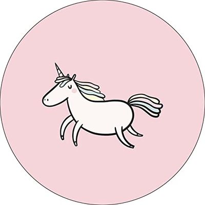 Bonateks, Ronde digitaal bedrukte muismat, antislip onderkant, voor kantoor en thuis, diameter: 22 cm
