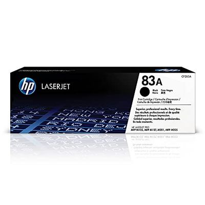 HP CF283A 83A Original LaserJet Toner Cartridge, Black, Single Pack