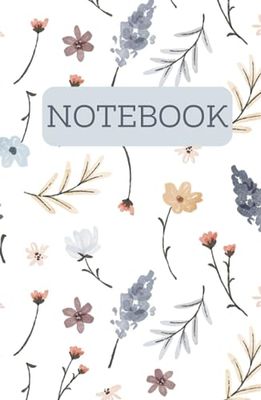 Watercolor Pressed-Flower Design Notebook: Blank Pages with Elegant Floral Details - Perfect for Journaling, Sketching, and Writing