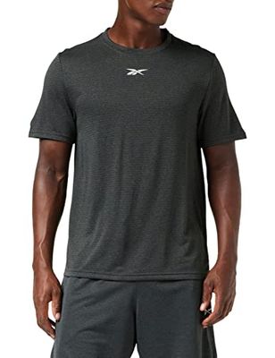 Reebok Men's Workout Ready Melange T-Shirt, Night Black, S