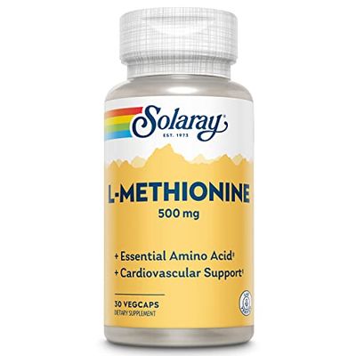 Solaray L-Methionine 500mg | L-Metionina | 30 VegCaps