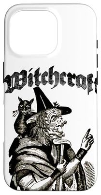 Horreur Sorcière Chat Noir Occulte Sorcellerie Magie Noire Goth Coque pour iPhone 16 Pro