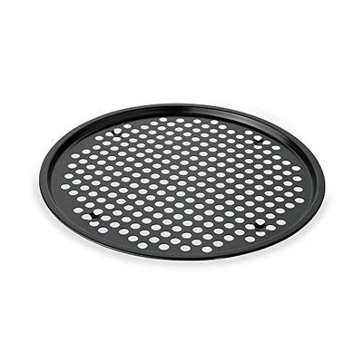 WAS 2294 325 Plaque à pizza anti-adhésive en acier 32,5 cm de diamètre, 1 cm de hauteur.