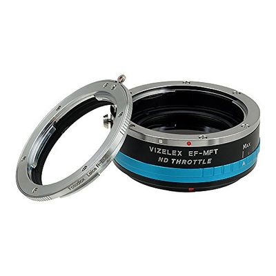 Acceleratore Vizelex ND-Adattatore da obiettivo Leica Fotodiox Pro-R (LR R-Series obiettivo) a Micro 4/3, come fotocamere serie OM-D, E-M10, Lumix GH4, Black Magic, con tasca integrata-Filtro a densità neutra variabile ND2, ND1000)