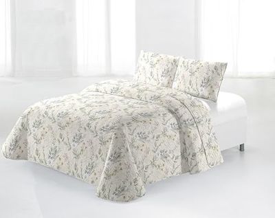 Miracle Home. Couvre-lit boutis Malali Ultra léger et Respirant, 100% Microfibre brossée, 250 x 265 cm, lit de 150 cm