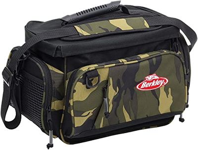 Berkley Sac à bandoulière unisexe - Motif camouflage vert, 39x23x27 cm