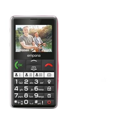 emporia PURE-LTE, telefon komórkowy dla seniorów 4G, telefon komórkowy z przyciskami bez umowy, telefon komórkowy z przyciskiem alarmowym, czarny