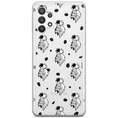 ERT GROUP mobiltelefonfodral för Samsung A32 5G originalt och officiellt licensierat Disney mönster Cruella 005 optimalt anpassad till formen på mobiltelefonen, gedeeltelijk transparant