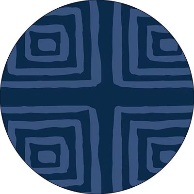 Bonateks, Round Digital Printed Mouse Pad, Non-Slip Base, for Office and Home, Diameter:22cm