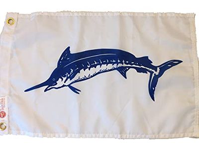 Taylor Made Products 2918, visvlag, nylon, 12" x 18", marlijn, blauw