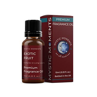 Mystic Moments | Olio di fragranze di Frutta esotica - 10 ml - Perfetto per saponi, Candele, Bombe da Bagno, bruciatori di Olio, diffusori e Articoli per la Cura della Pelle e dei Capelli